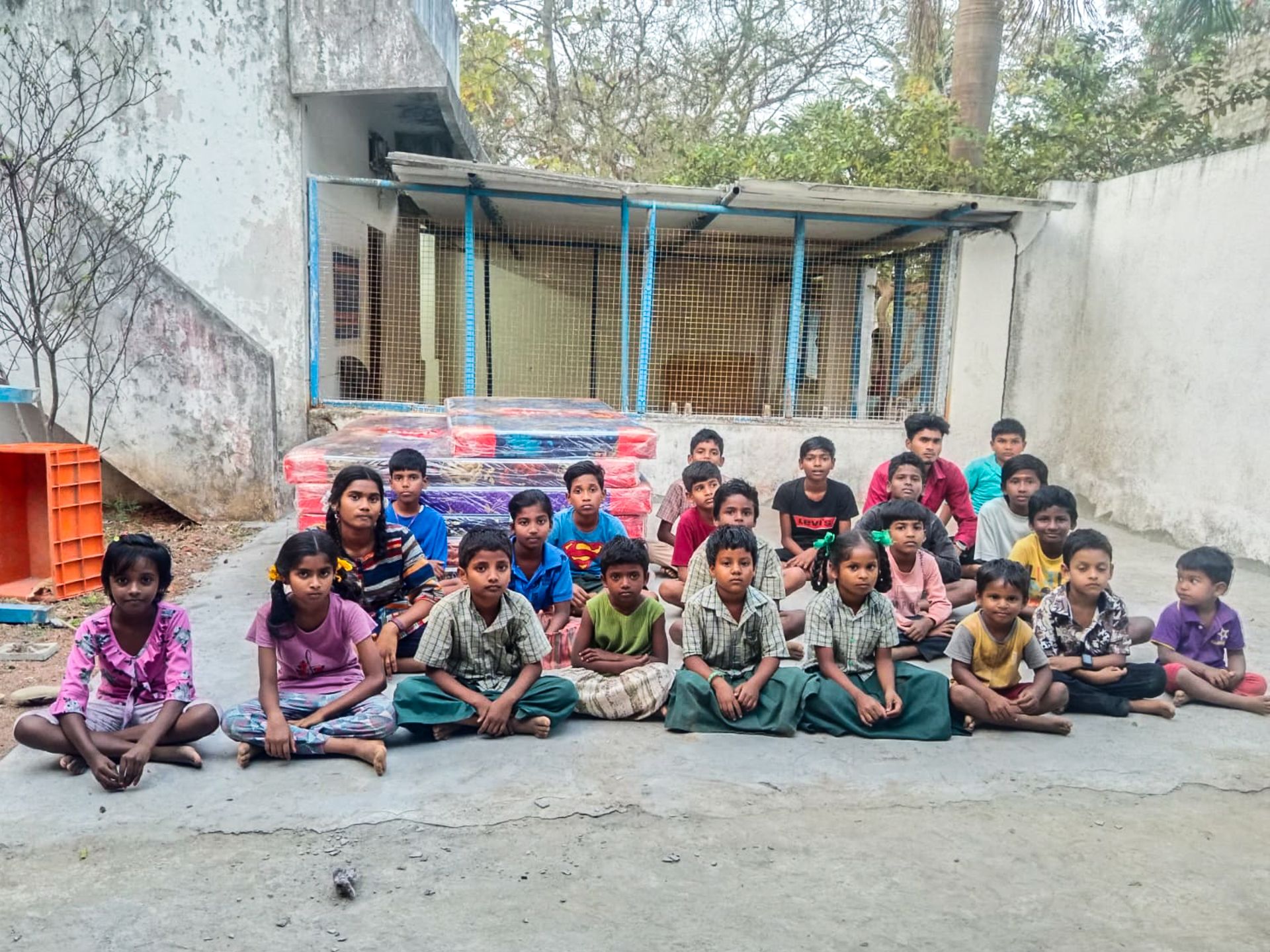 I 24 bambini dell'orfanotrofio a Chennai
